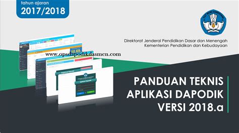 Update Aplikasi Dapodik Versi 2018 A Dapo Dikdasmen Kemdikbud Go Id