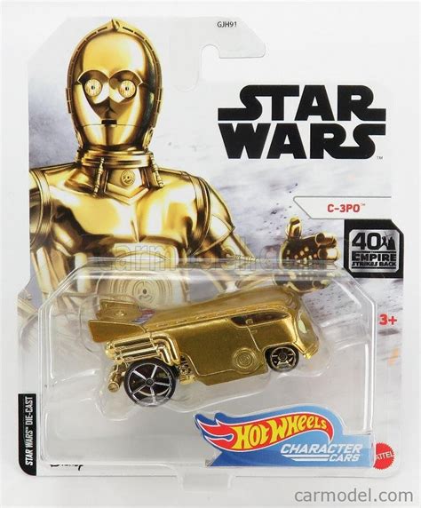 Mattel Hot Wheels Gjh91 979f Gmj02 Escala 164 Star Wars C 3po Car Gold