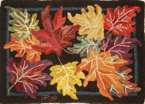 Autumn Leaves Rug Hooking Designs Rug Hooking Rug Hooking Patterns