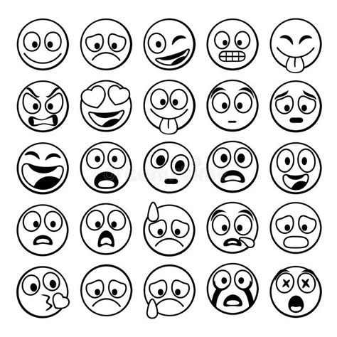 Black And White Emoji Clipart Emojis Clip Art Black And White | The ...