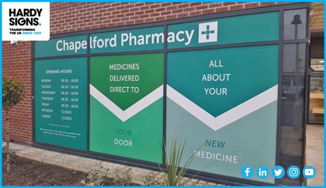 Chapelford Pharmacy Hardy Signs Pharmacy Signage