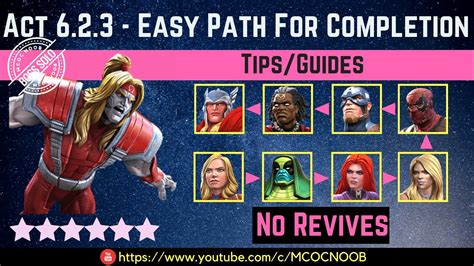 Mcoc Act 623 Easy Path For Completion Tipsguide No Revives Story Quest Youtube