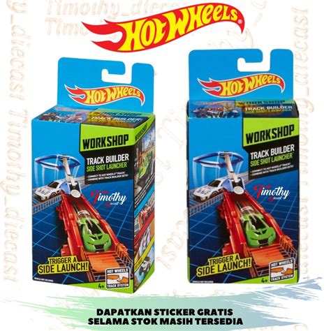 Jual Hot Wheels Work Shop Track Builder Side Shot Launcher Pelontar Ori Hw Shopee Indonesia