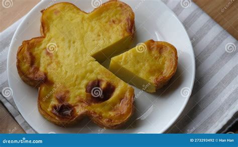 Bingka Cake on a White Plate Stock Photo - Image of dish, indonesian ...