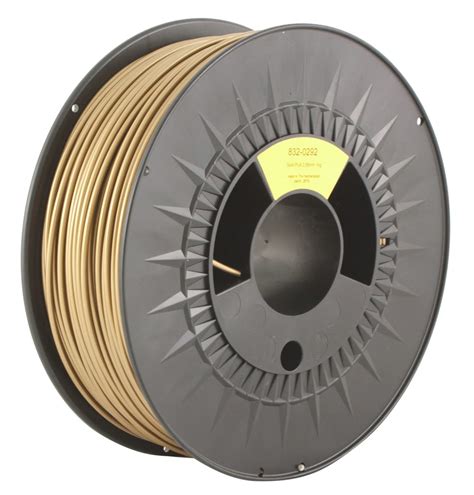 RS PRO 2 85mm Gold PLA 3D Printer Filament 1kg RS