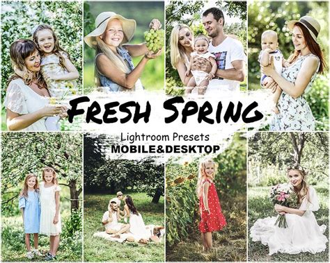 fresh spring lightroom mobile presets