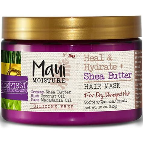 3 Pack Maui Moisture Heal And Hydrate Shea Butter Hair Mask 12 Oz