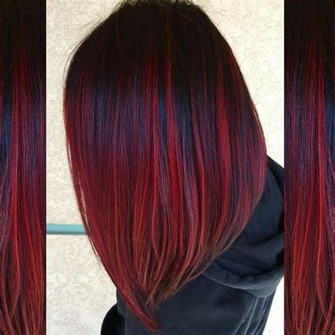 bright red hair with lowlights - Elida Pimentel