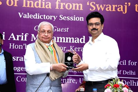 Free Photo Arif Mohammad Khan And Vice Chancellor Of Delhi University