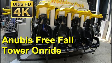 Holiday Park Free Fall Tower Onride Pov K Anubis Free Fall Drop