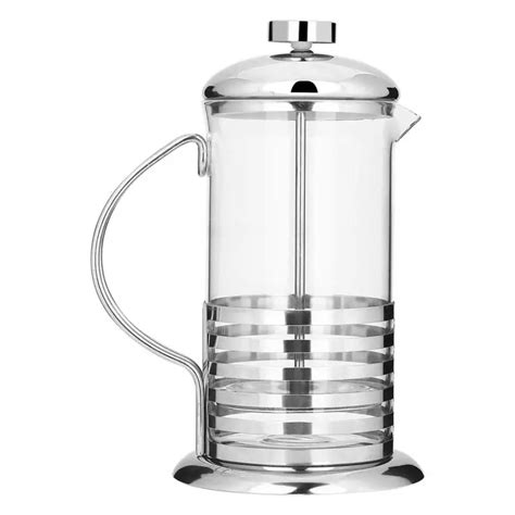 600ml 800ml Portable Stainless Steel Glass French Press Coffee Cup Pot Plunger Tea Maker In