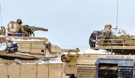 A Round Is Fired From An M1A2 Main Battle Tank Belonging PICRYL