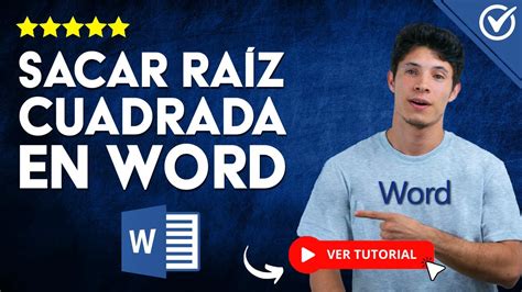 Cómo PONER RAÍZ CUADRADA en Word Word También Sirve para las