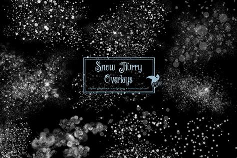 Snow Flurry Overlays Graphic by Digital Curio · Creative Fabrica