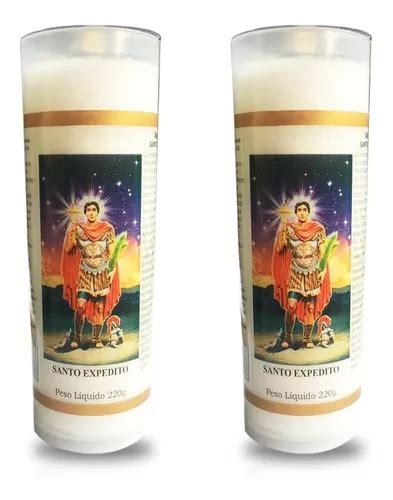 2 Velas Sete 7 Dias Votiva Pvc Antichama 220g Santo Expedito MercadoLivre