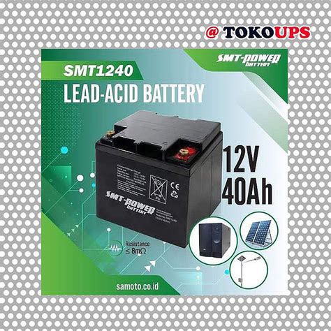 Baterai Smt Smt Power V Ah Baterai Ups Aki Kering Battery Vrla