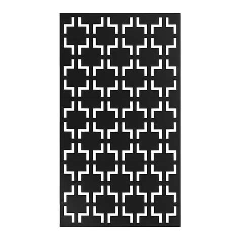 Yiyibyus Decorative Outdoor Metal Privacy Screen Panel Checkered