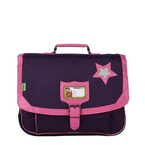 Tann S Cartable Compartiments Primaire Fille Cm Prune Bleu Et