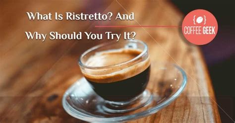 What is a Ristretto Shot? And Why Should You Try it.