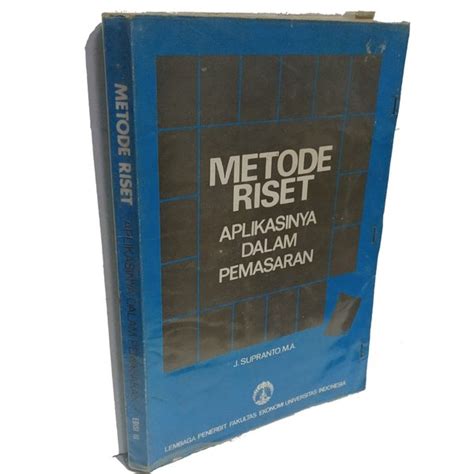 Jual Pk Buku Metode Riset Aplikasinya Dalam Pemasaran By Supranto Di