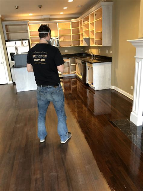 Staining Brazilian Cherry Floors - Chicago, FLOORecki LLC, Flooring ...