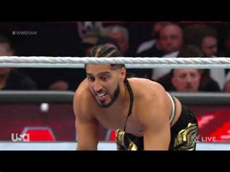 Wwe Raw Austin Theory Vs Mustafa Ali Youtube