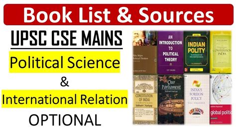 Book List And Sources For Political Science And International Relations