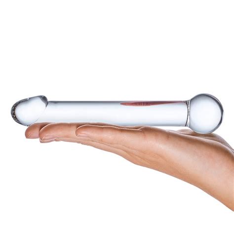 Glas Inches Realistic Head Glass Dildo Clear Mq Adult Store