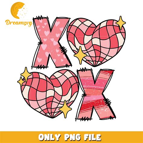 XO Valentines Day PNG Design – DreamSVG Store