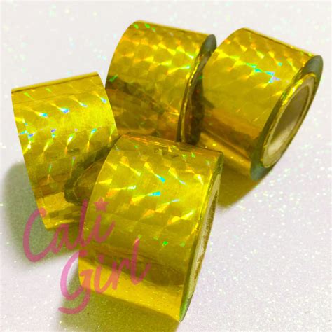 Gold Prism Hologram Rod Tape Roll Cali Girl Calisthenics Gear