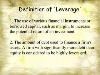 Leverages Ppt