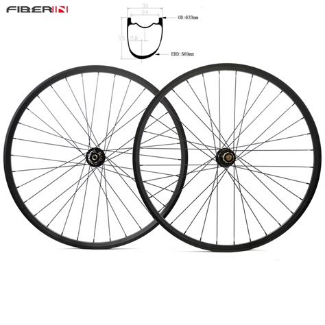 Er Mtb Xc Mm Asymmetric Carbon Wheels Mm Deep In Clincher