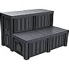 Amazon AOSYCO Hot Tub Steps With Storage SPA Stairs Heavy Duty Sturdiness Outdoor Steps For