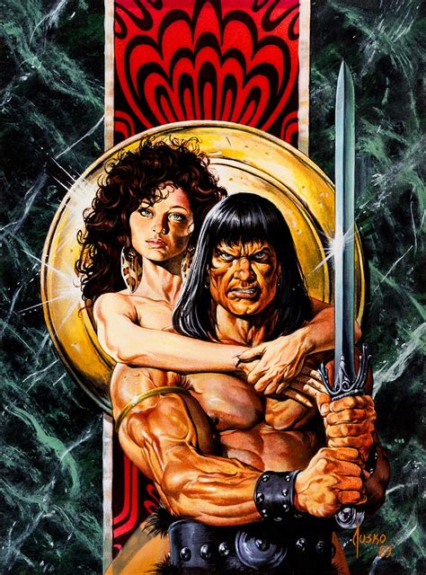 Joe Jusko Painting Conan The Barbarian Savage Sword Of Conan Marble