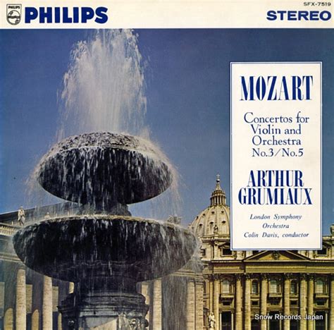 Mozart Violin Concertos No K No K By Arthur Grumiaux