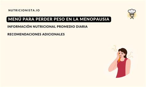 Menú para perder peso en la menopausia