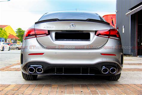 Mercedes Benz W A Class Sedan Installed A Style Rear Diffuser With