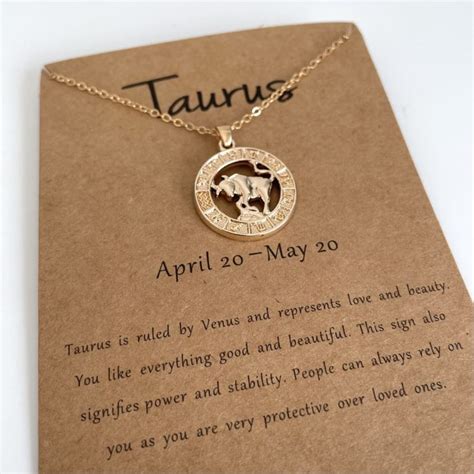 Taurus Star Sign Necklace Alternative Distribution