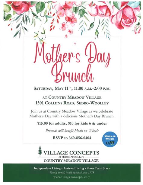 Mothers Day Brunch At Country Meadow Village Mount Vernon Chamber Of