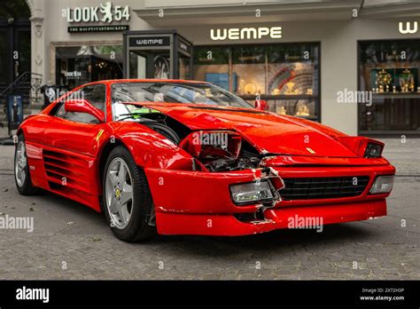 Berlin May 04 2024 The Sports Car Ferrari 348 Tb Berlinetta With A