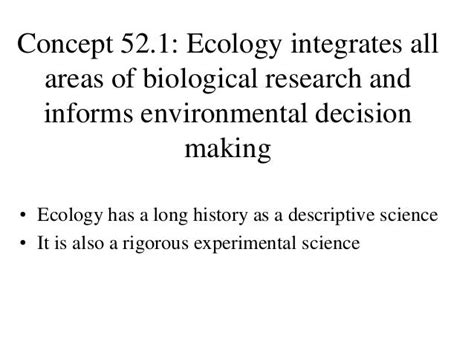 Chapter 52 Ecology Overview Class