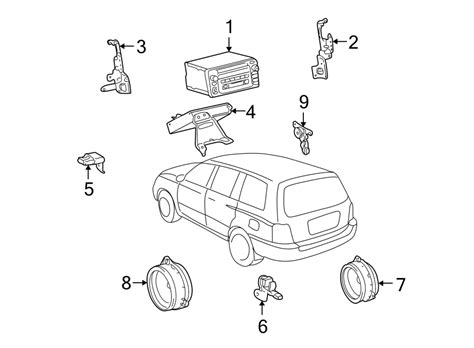 Toyota Highlander Speaker Front W Premium W Premium Sound 861600w110 Toyota Fort Worth Tx