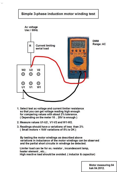 Calculate Phase Motor Winding Resistance