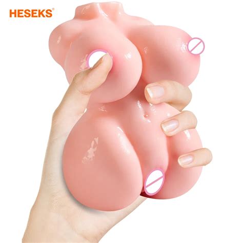 Heseks Mini Boneca Sexual Para Homem Boneca Do Amor Realista Buceta De Bolso 3d Vagina