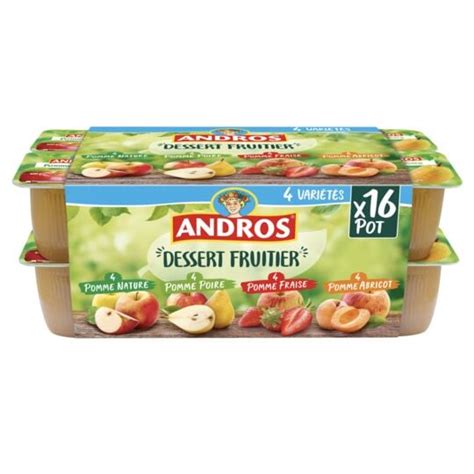 andros compote panache sans sucres ajoutes andros