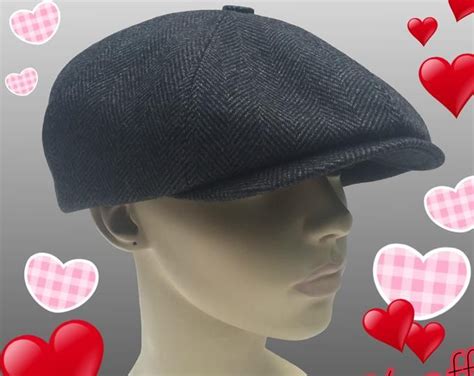 Harris Tweed Shelby Peaky Blinders Hat Bakerboy Paperboy Etsy Newsboy