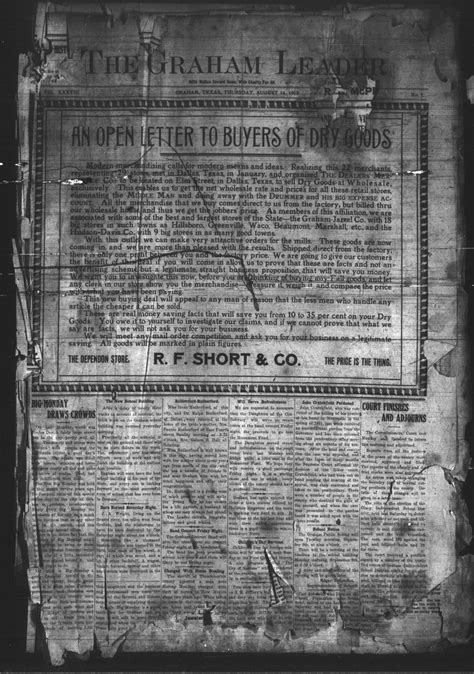 The Graham Leader (Graham, Tex.), Vol. 38, No. 1, Ed. 1 Thursday ...