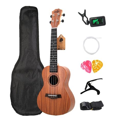 Concert Ukulele Kits Inch Rosewood Strings Hawaiian Mini Guitar