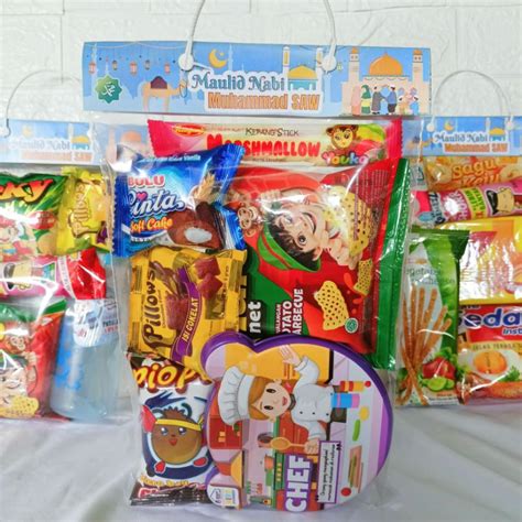 Jual Bingkisan Snack Edisi Maulid Nabi Paket Snack Ultah Anak Murah