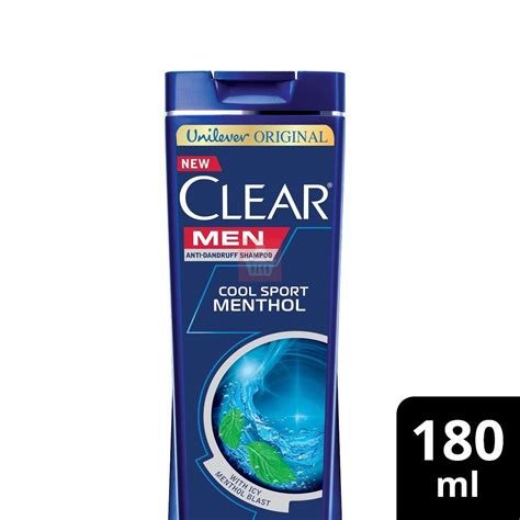 Clear Shampoo Men Cool Sport Menthol Anti Dandruff 180ml